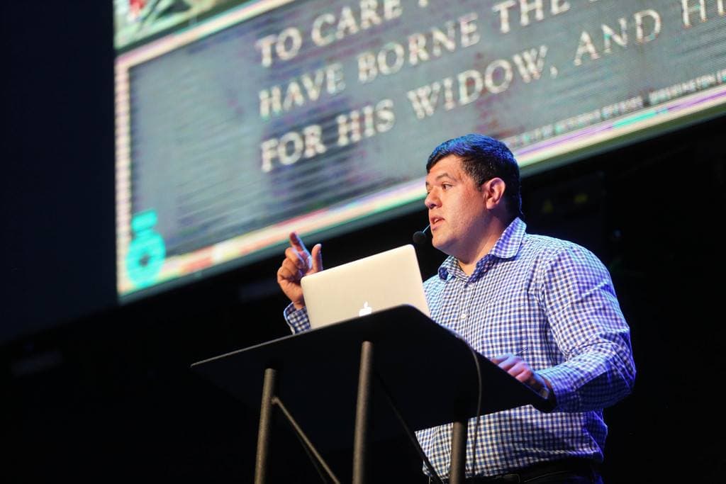 David Molina speaks to Code Conference LA 2016 attendees.